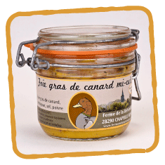 Le foie gras de canard mi-cuit de la Belvindière - bocal