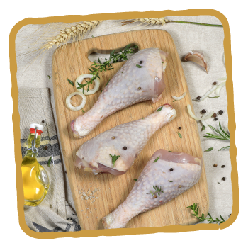 Découpe de poulet de la Belvindière